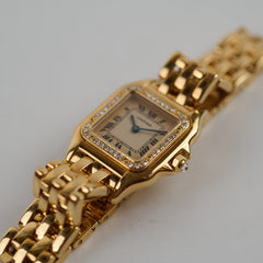 Cartier Vintage Panthere Small 18k Yellow Gold with Diamonds
