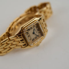 Cartier Vintage Panthere Small 18k Yellow Gold with Diamonds