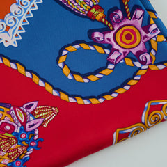 Hermès 90x90 Orange/Red Scarf