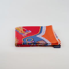 Hermès 90x90 Orange/Red Scarf
