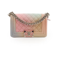 Chanel Small Boy Rainbow Caviar