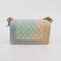 Chanel Small Boy Rainbow Caviar