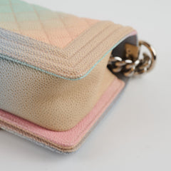 Chanel Small Boy Rainbow Caviar