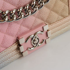 Chanel Small Boy Rainbow Caviar