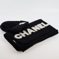 Chanel Beanie and Scarf Set