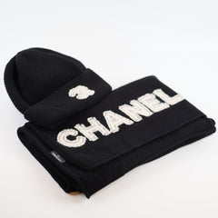 Chanel Beanie and Scarf Set