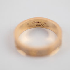 Cartier Classic Love Pave Rose Gold Size 54 Ring