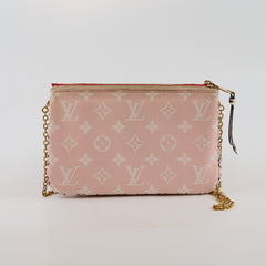 Louis Vuitton Double Zip Pochette Pink