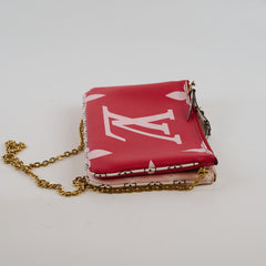 Louis Vuitton Double Zip Pochette Pink