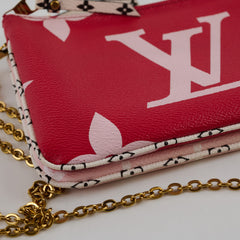 Louis Vuitton Double Zip Pochette Pink