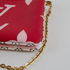 Louis Vuitton Double Zip Pochette Pink