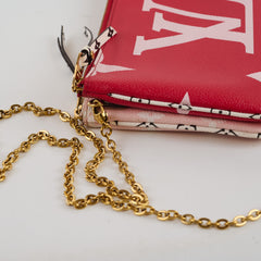Louis Vuitton Double Zip Pochette Pink