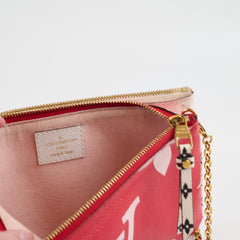 Louis Vuitton Double Zip Pochette Pink