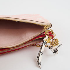 Louis Vuitton Double Zip Pochette Pink