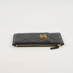 Chanel 19 Slim Vertical Black Pouch