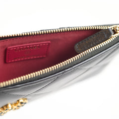 Chanel 19 Slim Vertical Black Pouch