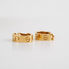 Cartier classic Cartier Love hoop earrings in 18k yellow gold