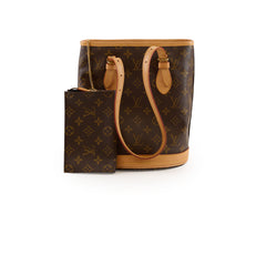 Louis Vuitton Petit Bucket Tote Monogram with Pouch