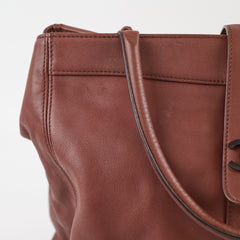 Chanel Vintage CC Turnlock Tote Brown