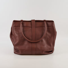 Chanel Vintage CC Turnlock Tote Brown
