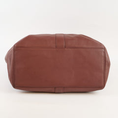 Chanel Vintage CC Turnlock Tote Brown
