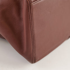 Chanel Vintage CC Turnlock Tote Brown
