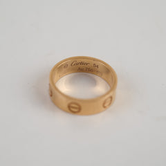 Cartier Love Ring Pink Gold 54