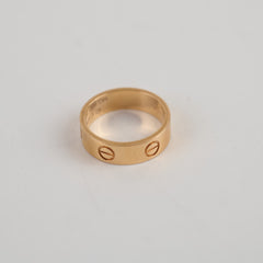 Cartier Love Ring Pink Gold 54