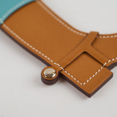 Hermès Paddock Boots Bag Charm Celeste/Bleu Jean