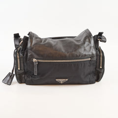 Prada Easy Tessuto Black Shoulder Bag