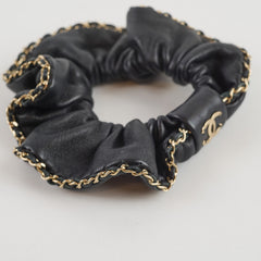 Chanel Black Hair Scrunchie