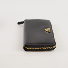 Prada Long Smooth Black Wallet