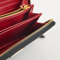 Prada Long Smooth Black Wallet