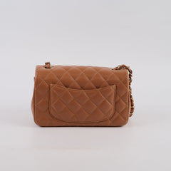Chanel Mini Rectangular Caramel Lambskin