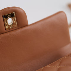 Chanel Mini Rectangular Caramel Lambskin