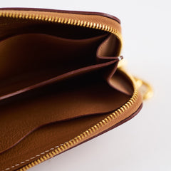 Hermès Zipengo Chaine d'Ancre Compact Card Holder Gold