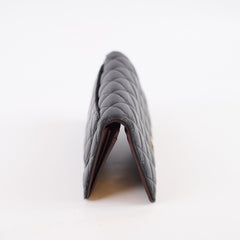 Chanel Long Lambskin Black Wallet