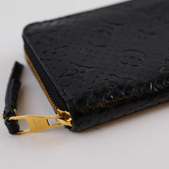Louis Vuitton Exotic Python Black Zippy Wallet