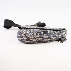 Christian Dior Men's Saddle Oblique Navy