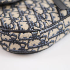 Christian Dior Men's Saddle Oblique Navy