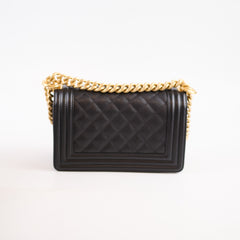 Chanel Boy Small Caviar Black GHW