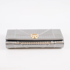 Christian Dior ama Wallet On Chain WOC Silver