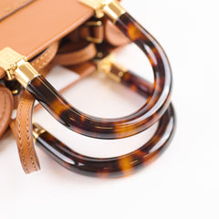 Fendi Mini Sunshine Shopper Tote Brown