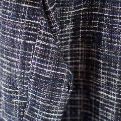 Chanel Fantasy Tweed Jacket Black/Navy/White Size 36