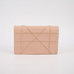 Christian Dior Diorama Wallet On Chain Dusty Pink