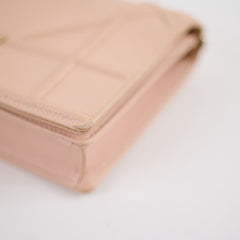 Christian Dior Diorama Wallet On Chain Dusty Pink