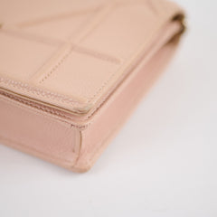 Christian Dior Diorama Wallet On Chain Dusty Pink