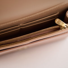 Christian Dior Diorama Wallet On Chain Dusty Pink