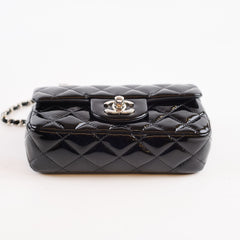 Chanel Extra Mini Flap Patent Black (17 Series)