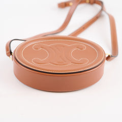 Celine Small Triomphe Oval Crossbody Bag Brown
